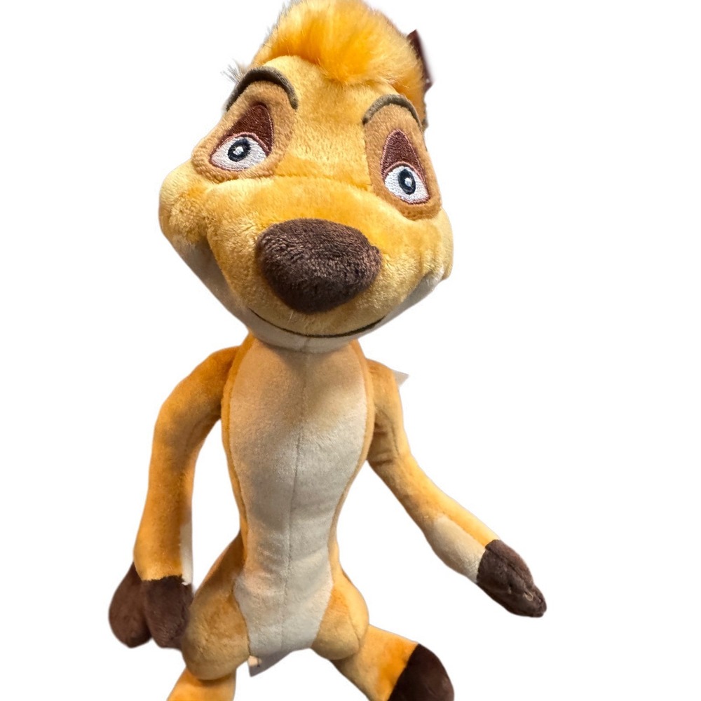 Vintage Disney Lion King Timon Meerkat Plush Stuffed Animal Toy W/ Tags‎ 12"